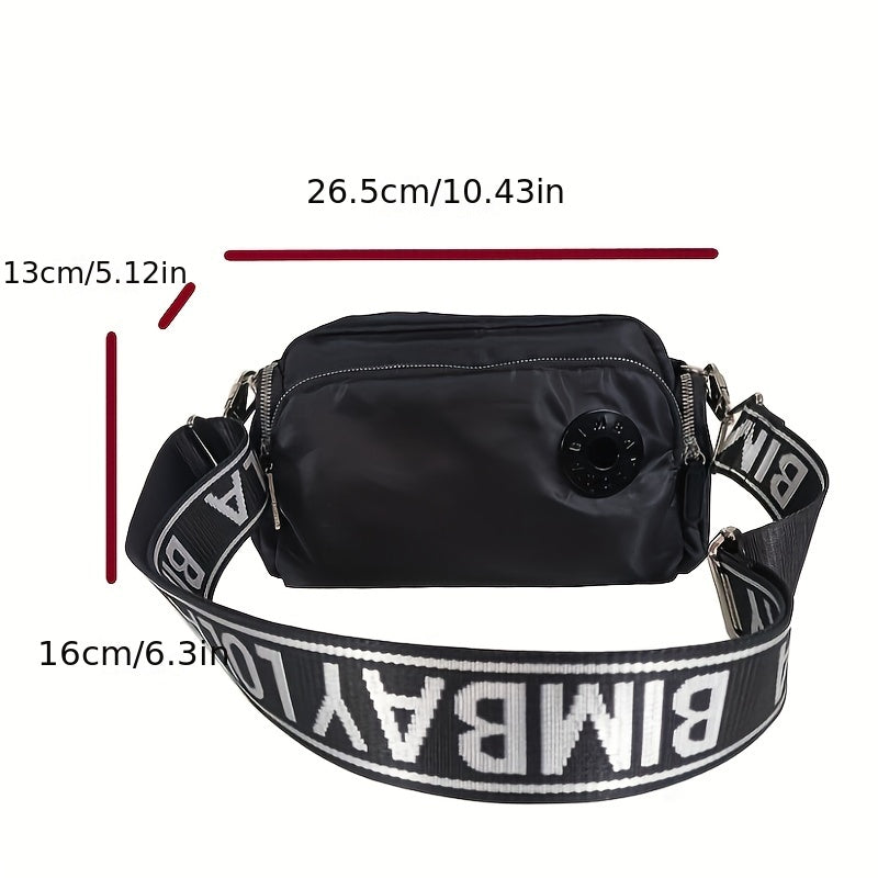 Men's Nylon Crossbody Messenger Bag - Casual Outdoor Style