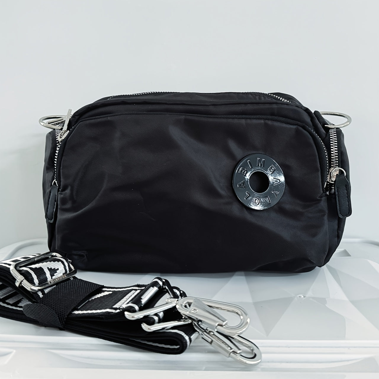Men's Nylon Crossbody Messenger Bag - Casual Outdoor Style